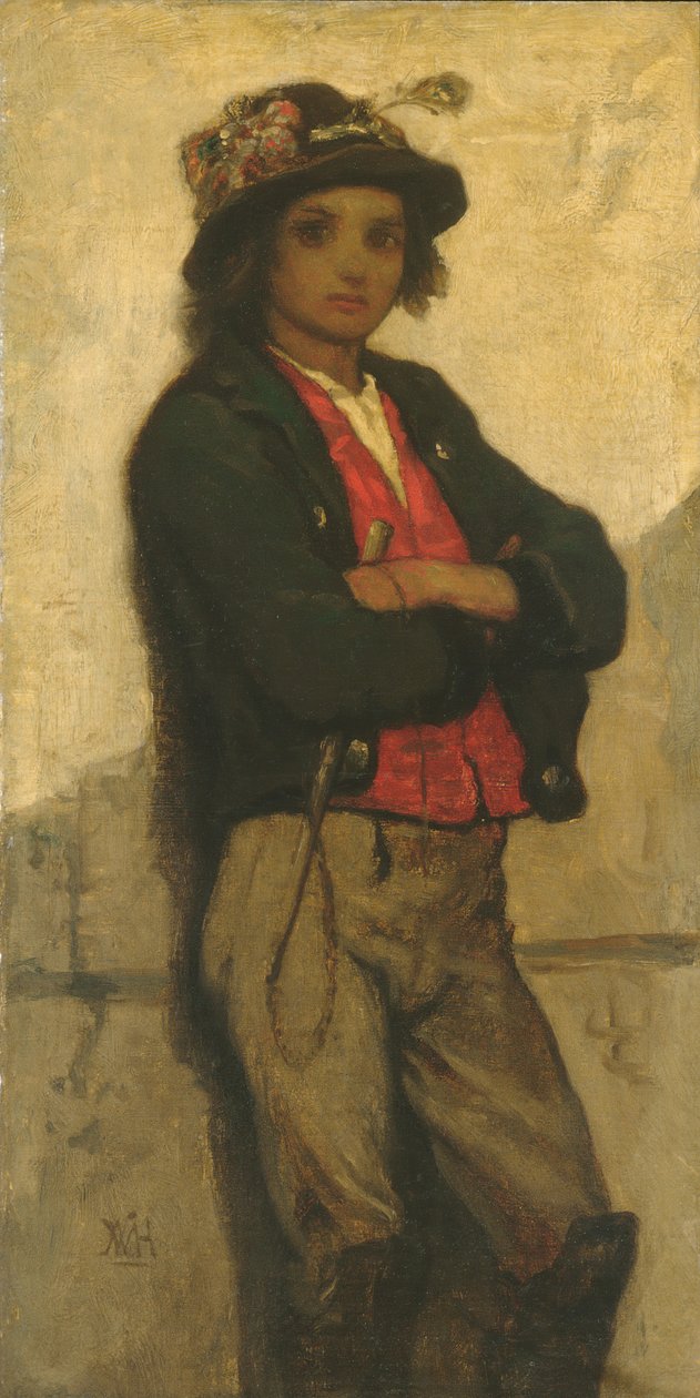 İtalyan Çocuk, 1866. by William Morris Hunt