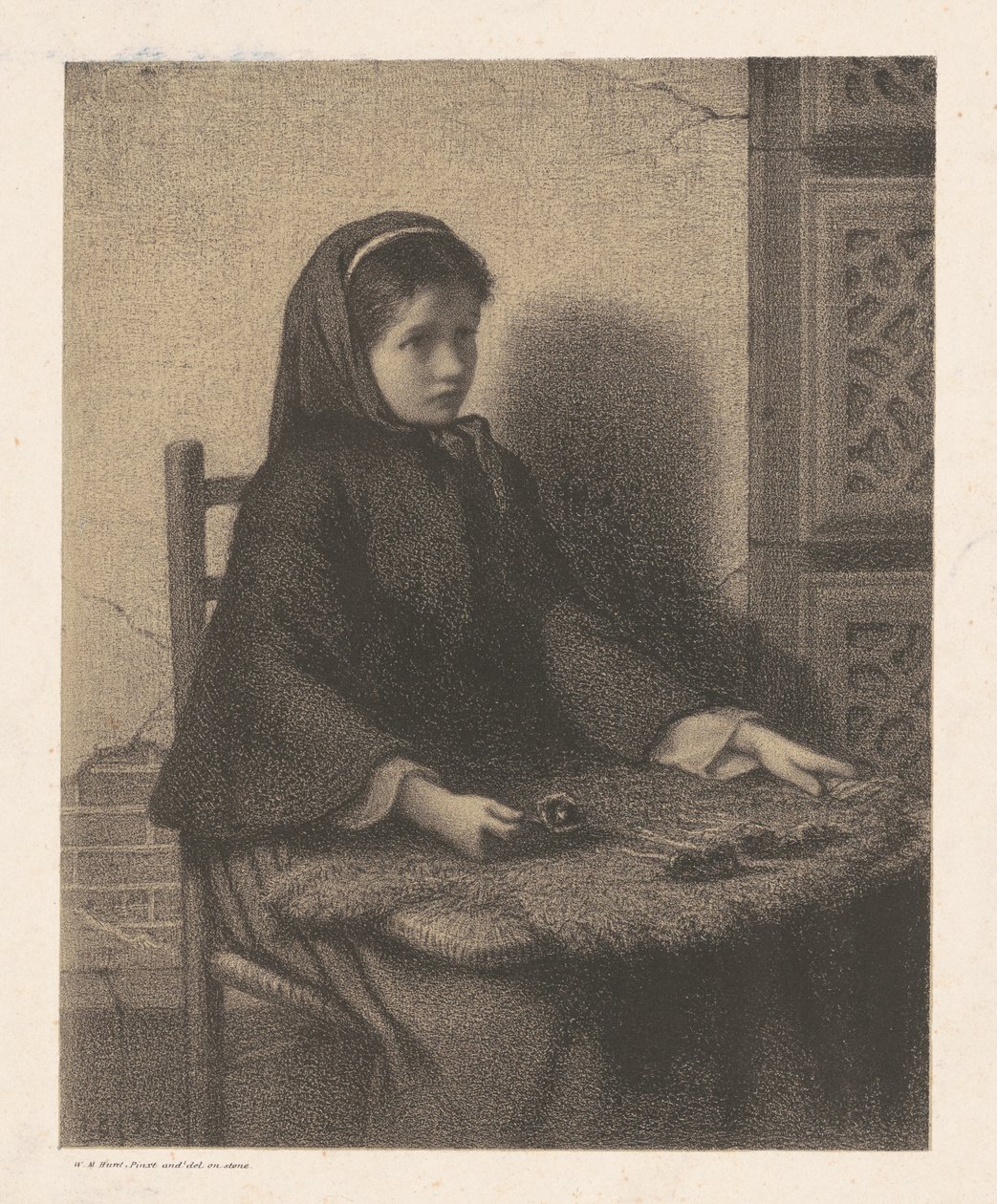 menekşe kız by William Morris Hunt