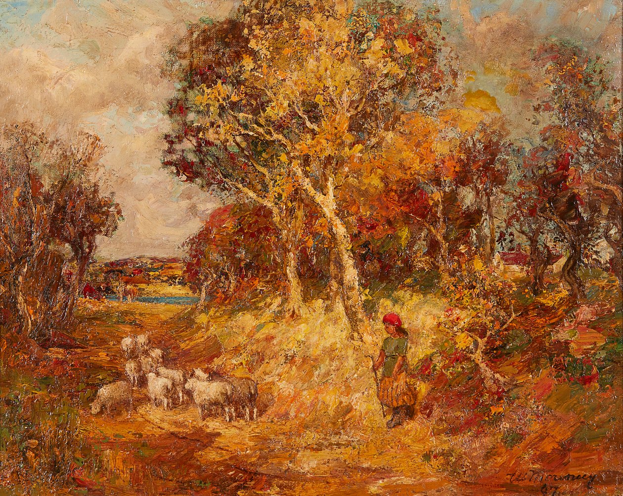 Altın Sonbahar (tuval üzerine yağlı boya) by William Mouncey