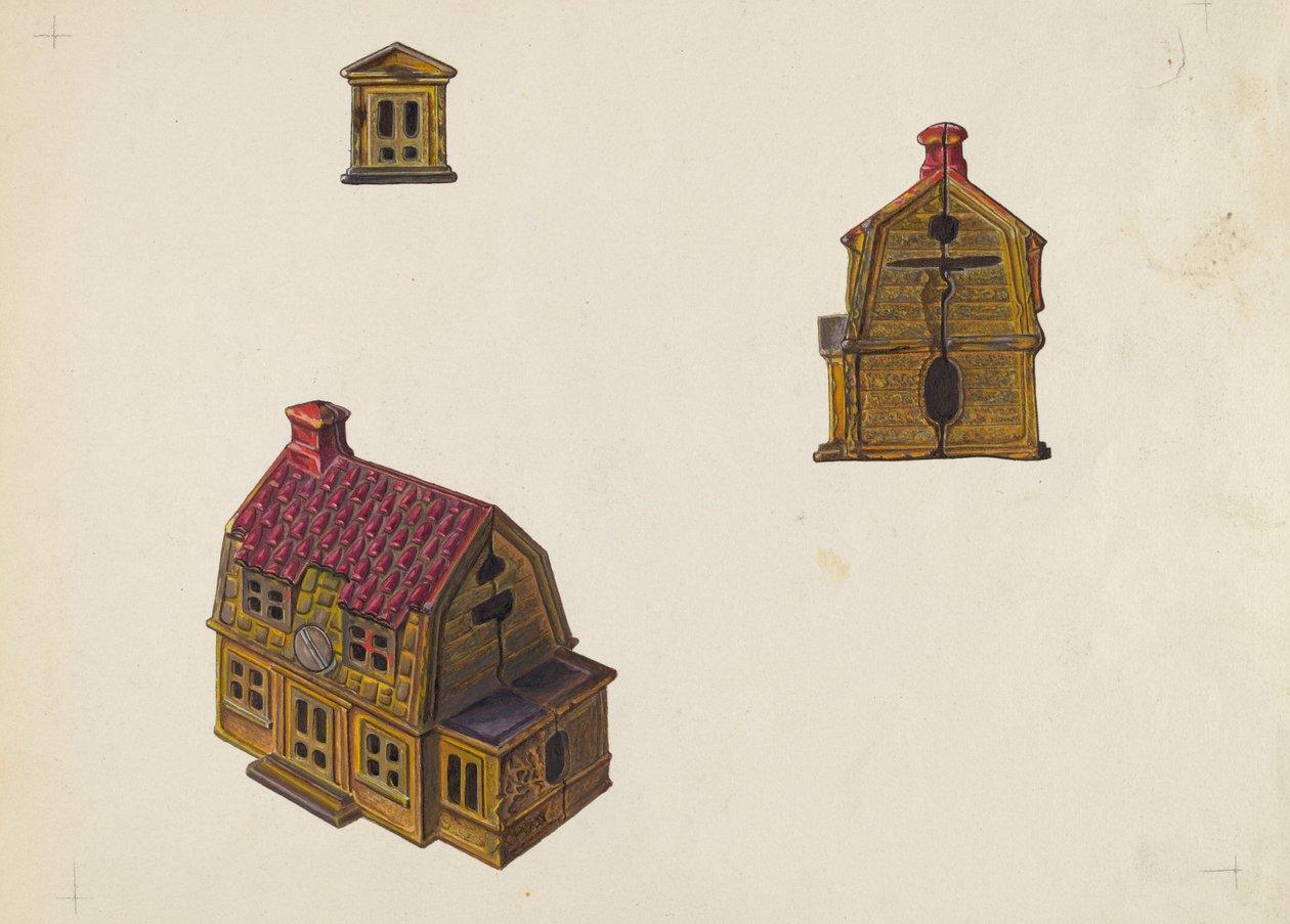 Kiremitli Çatı Ev Bankası, c. 1939. by William O. Fletcher