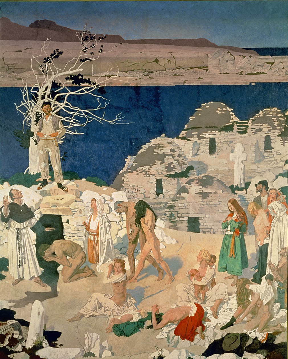 The Holy Well, 1916 (tuval üzerine tempera) by William Orpen
