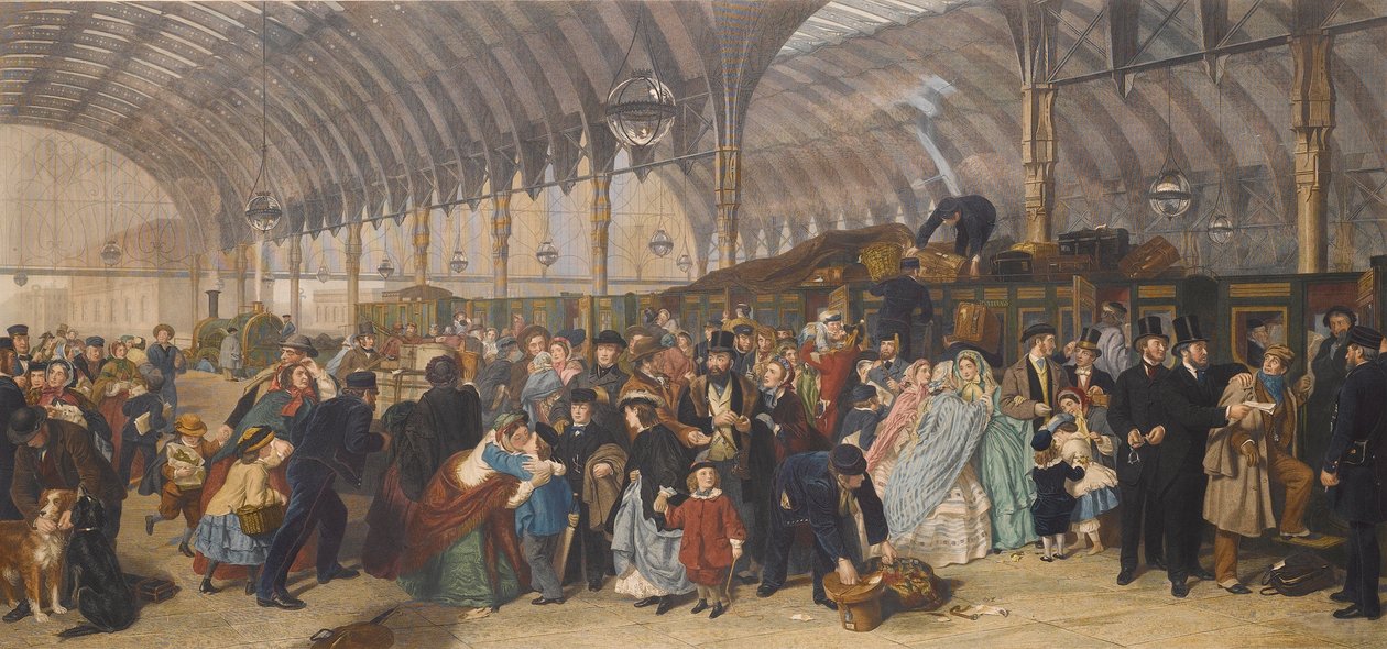 Tren İstasyonu, 1866. by William Powell Frith