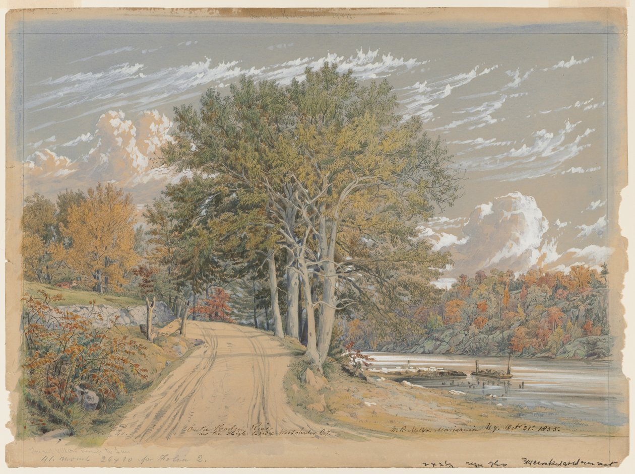 Harlem Nehri üzerinde, 1855. by William Rickarby Miller