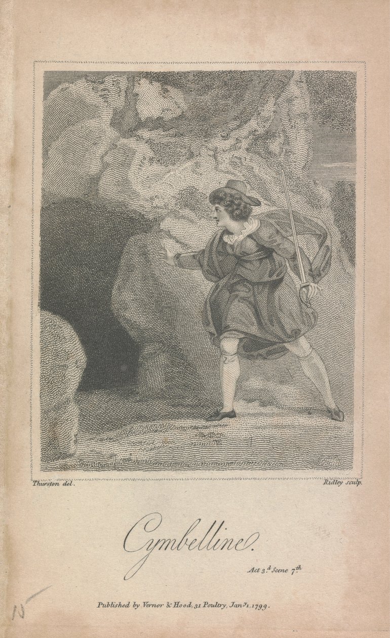 Cymbelline, Perde II, Sc. 7 by William Ridley