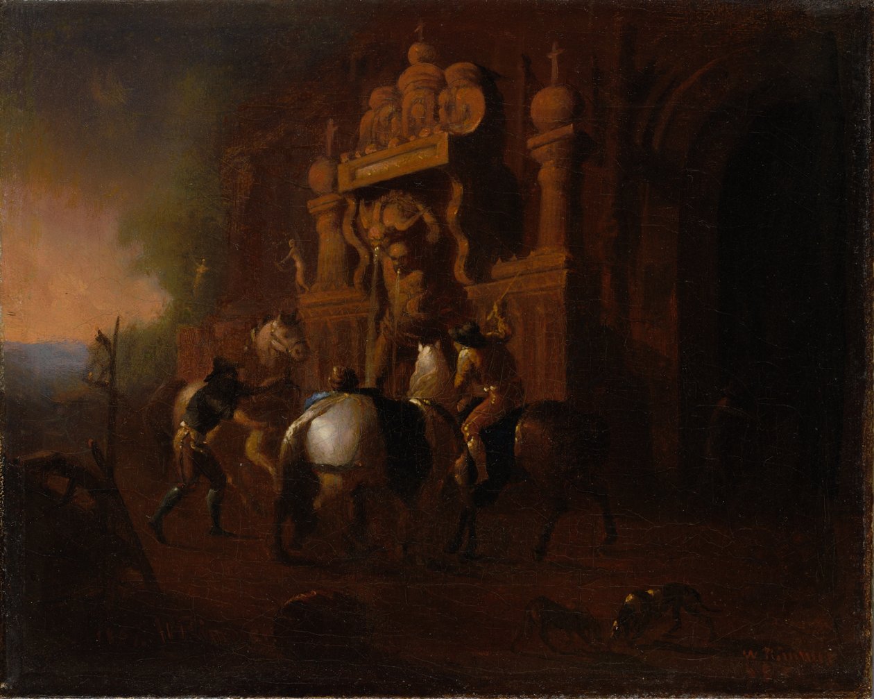 Bir Çeşmede Atlar, 185657. by William Rimmer