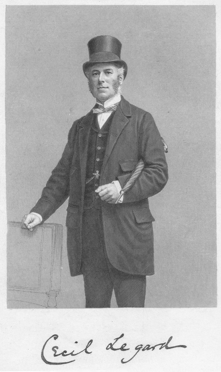 Cecil Legard, 1893. by William Roffe