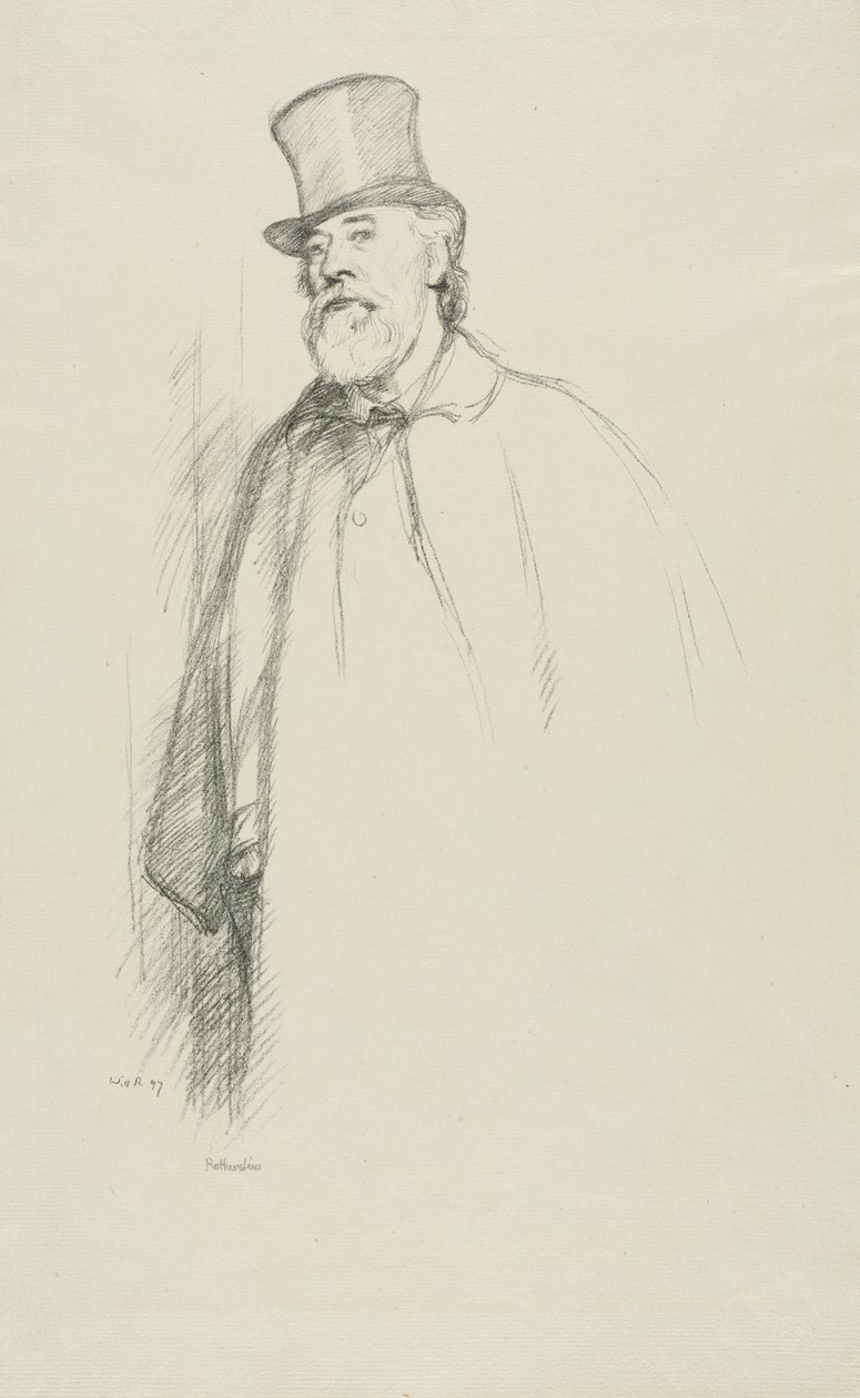 Alphonse Legros, 1897. by William Rothenstein