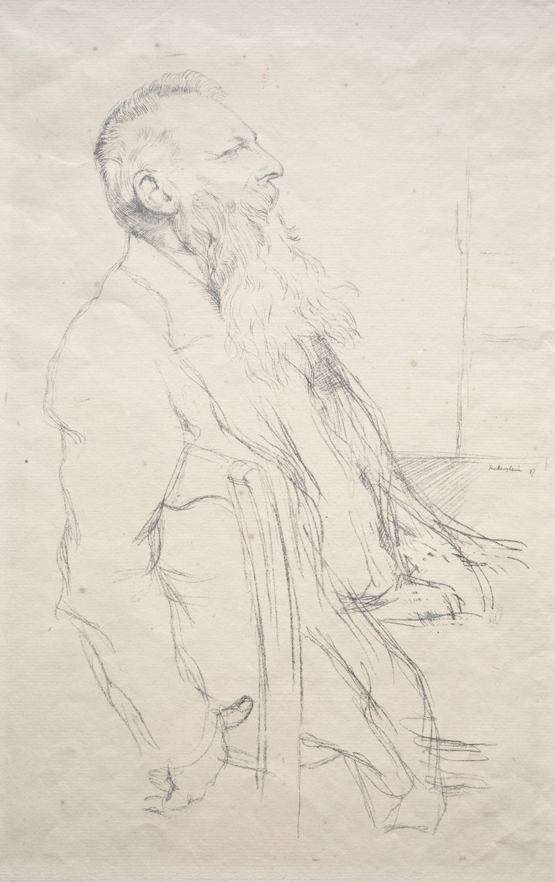 Auguste Rodin by William Rothenstein