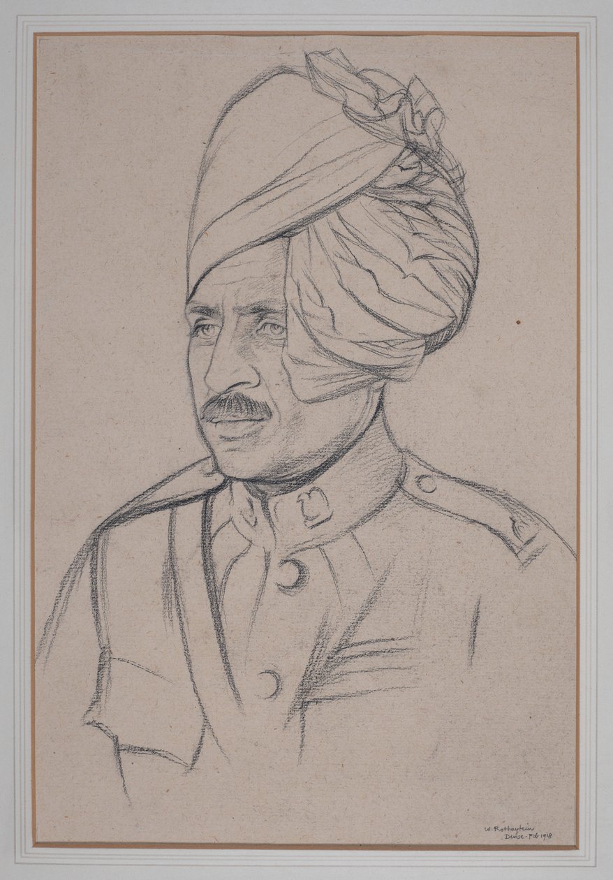 Hintli Süvari Adamı by William Rothenstein