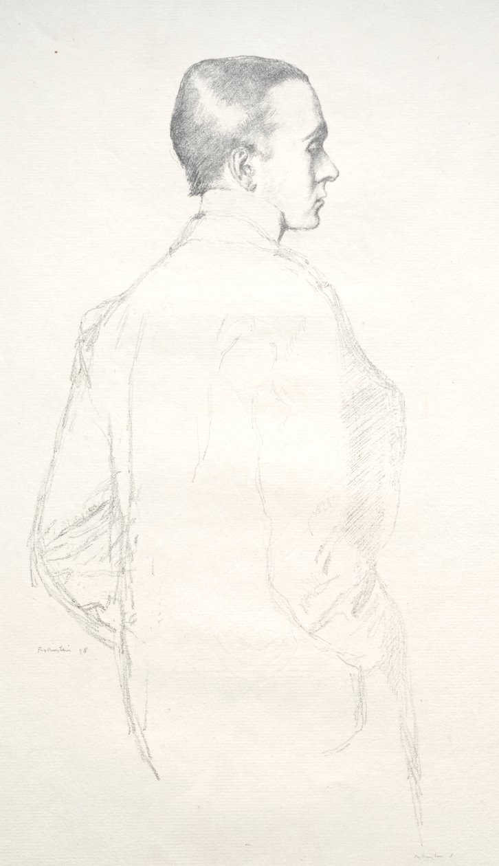 Max Beerbohm, 1898. by William Rothenstein