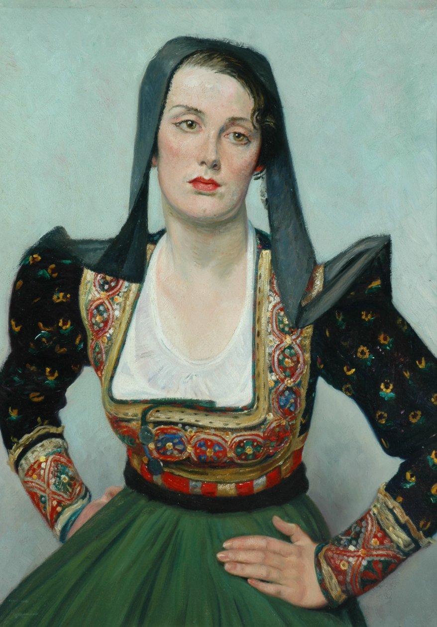 Bayan Grant (tuval üzerine yağlı boya) by William Rothenstein