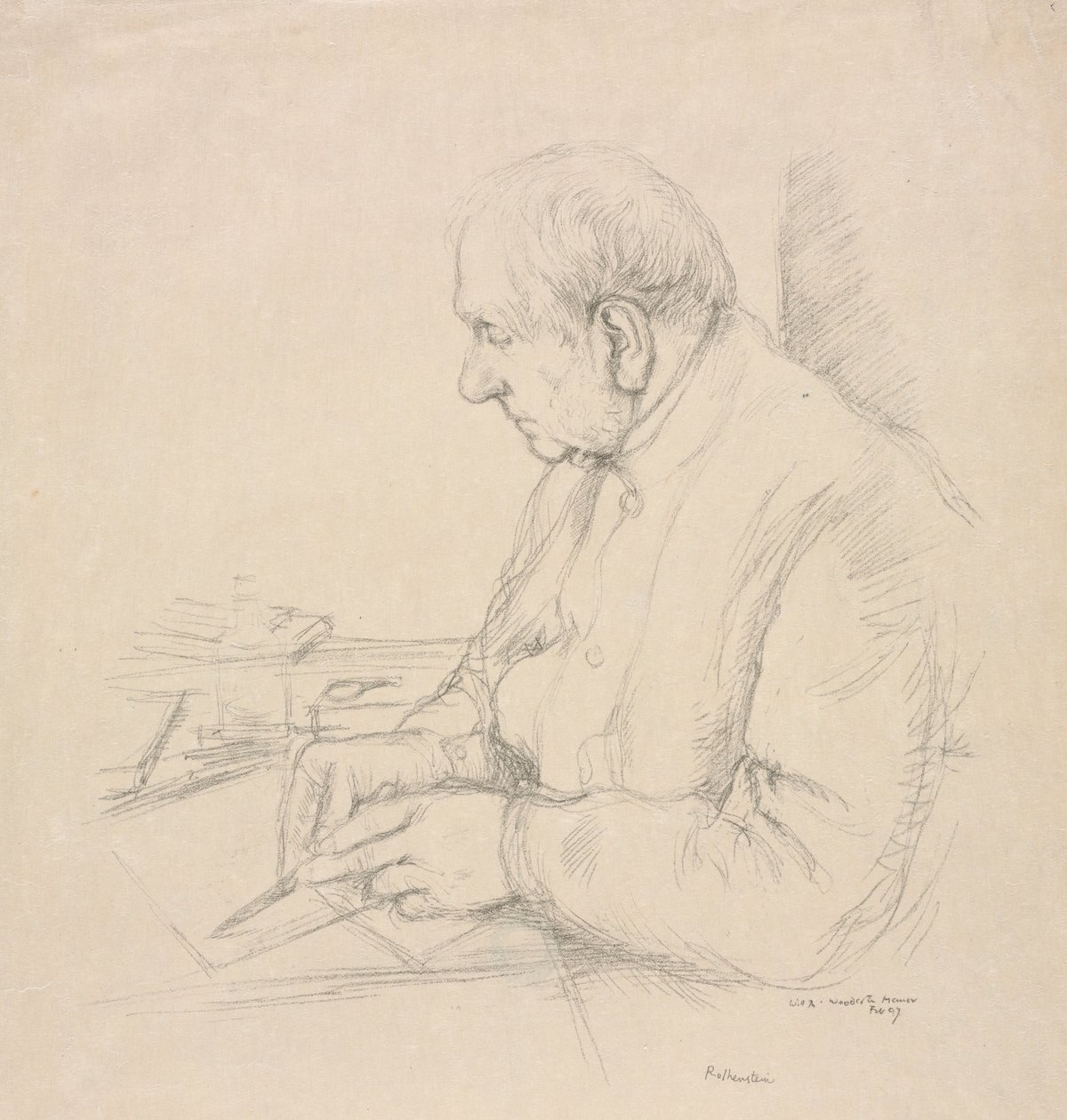 Sir Francis Seymour Haden, 1897. by William Rothenstein