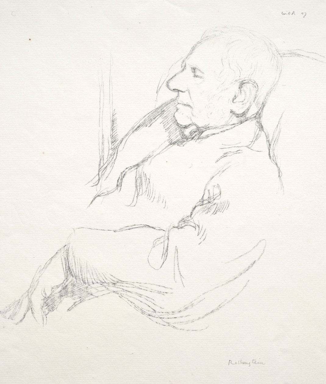 Sir Francis Seymour Haden Uykuda, 1897. by William Rothenstein