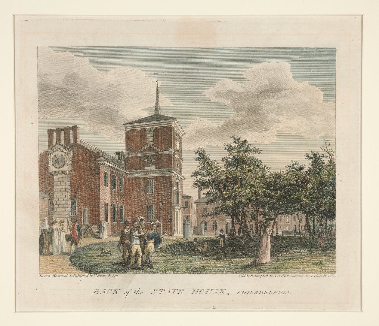 Devlet Evi Arkası, Philadelphia by William Russell Birch