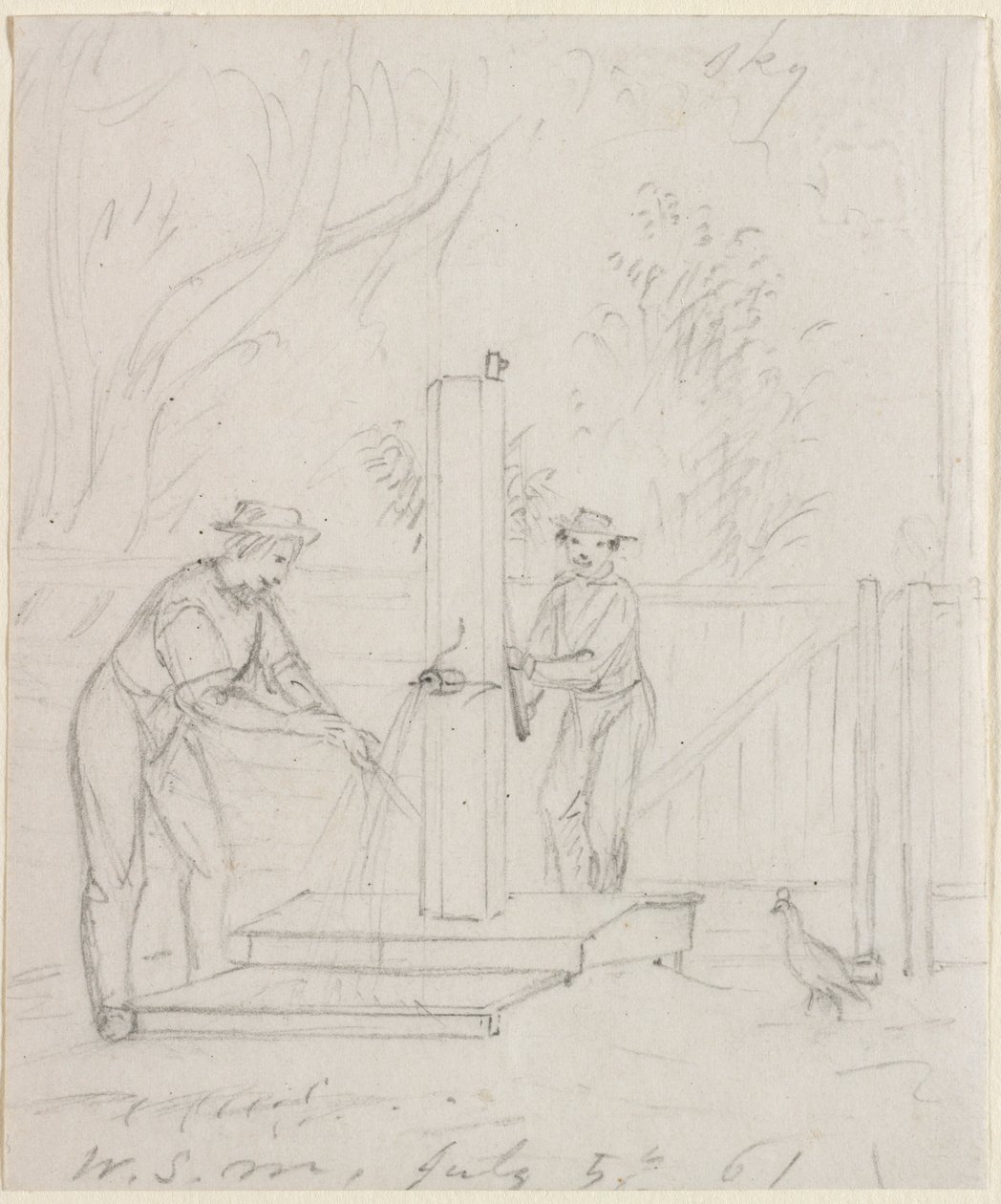 Pompada, 1861. by William Sidney Mount