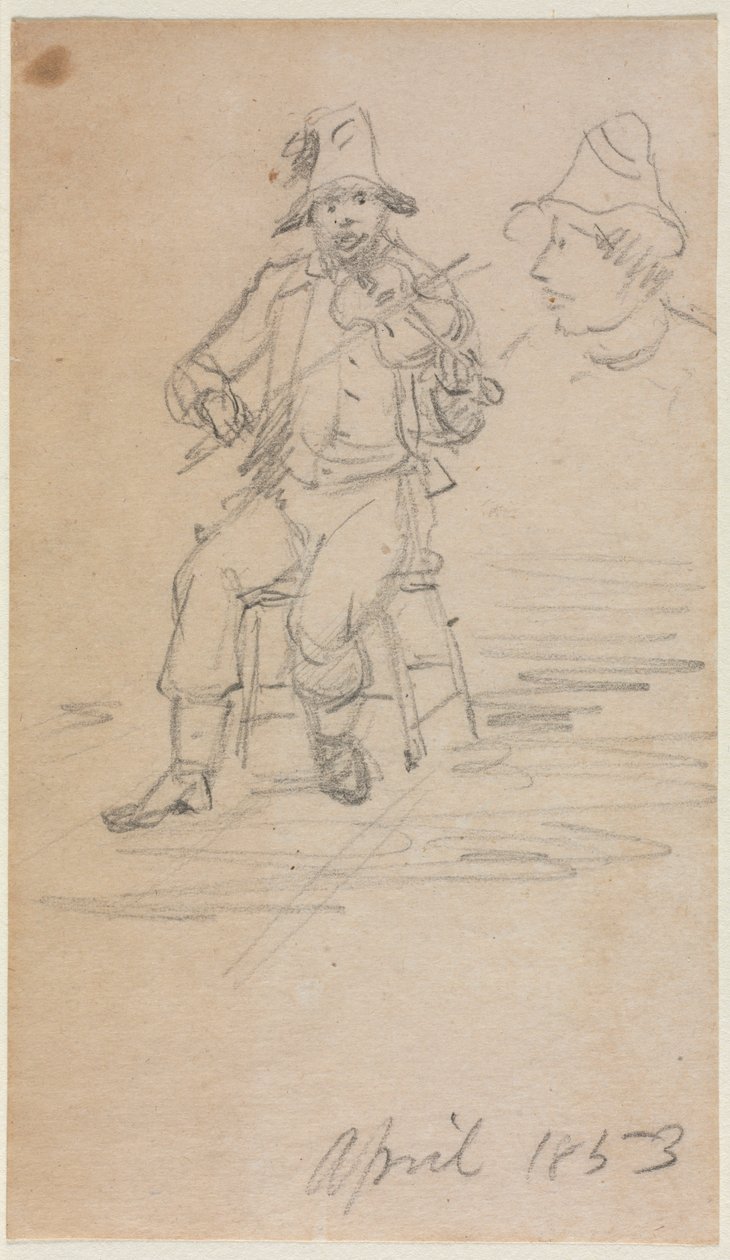 Fiddling Dilenci by William Sidney Mount