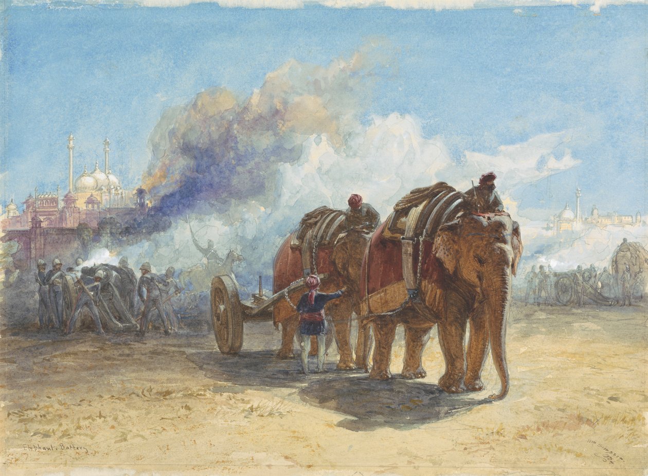 Fil Bataryası by William Simpson