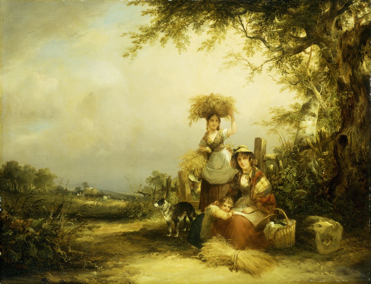 Gleaners - Shirley, Hants, by William Snr. Shayer