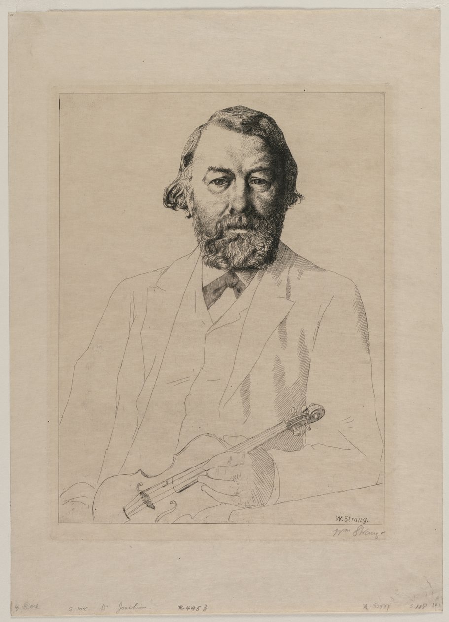 Dr. Joachim, 1887. by William Strang