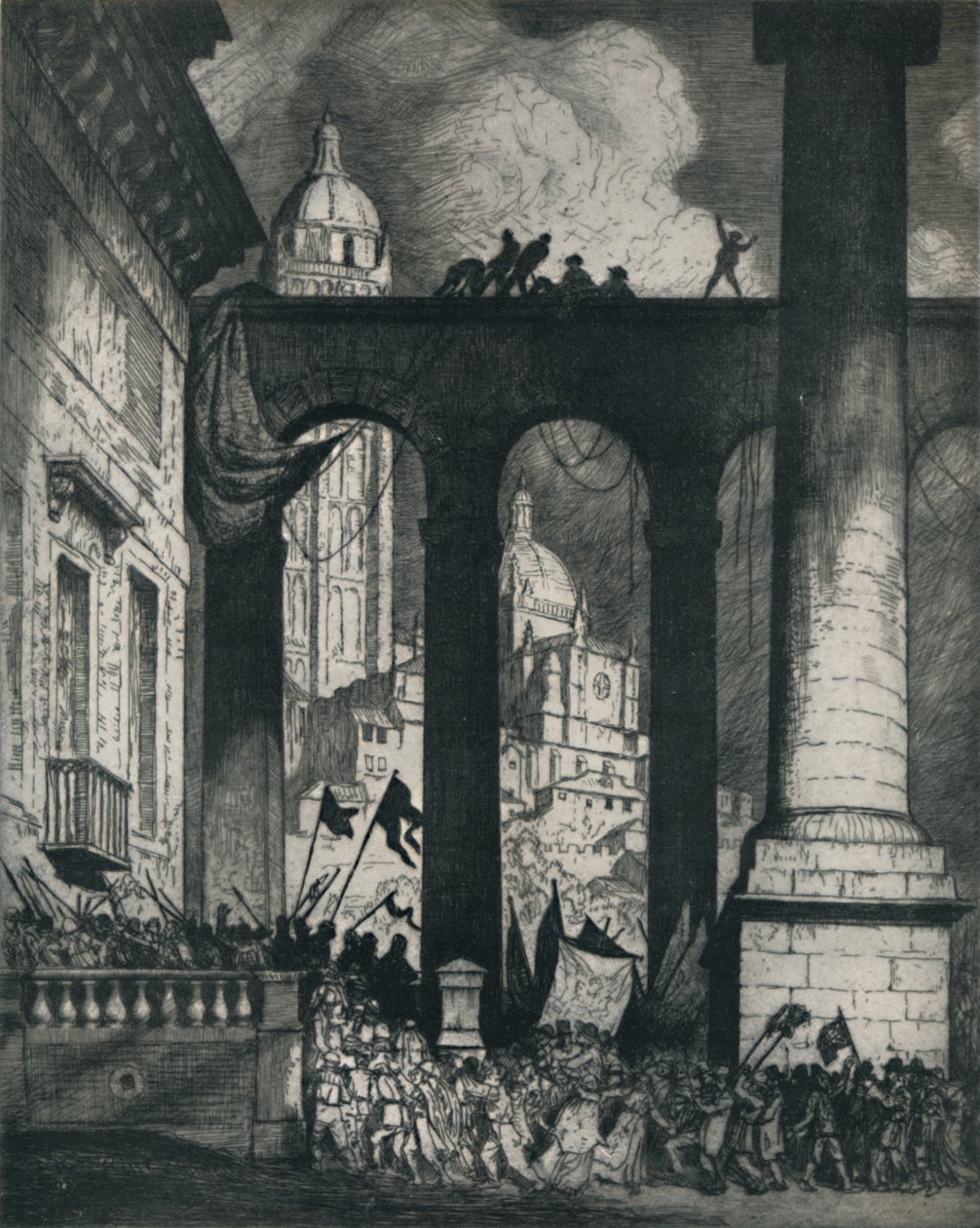 Colonnade, 1914, 1922. by William Strang