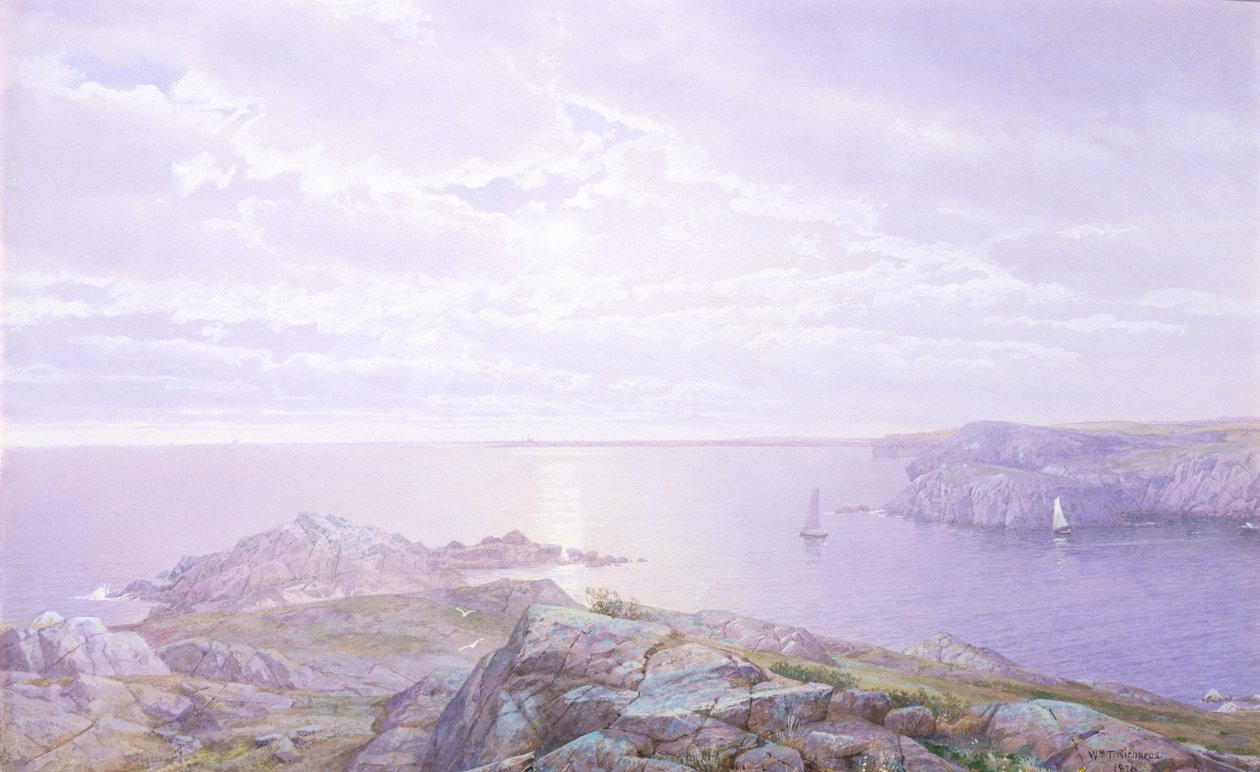 Kayalık Koyu, 1876. by William Trost Richards