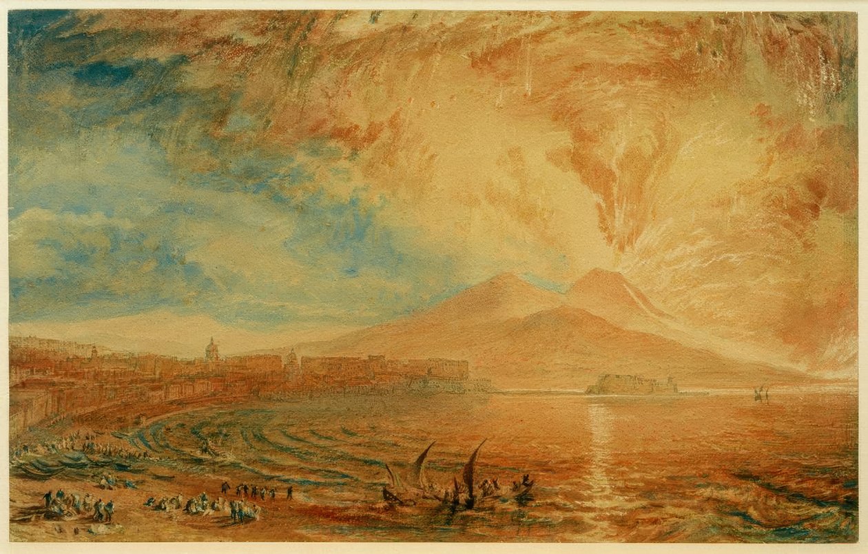 Napoli Körfezi (Vezüv Kızgın) by Joseph Mallord William Turner
