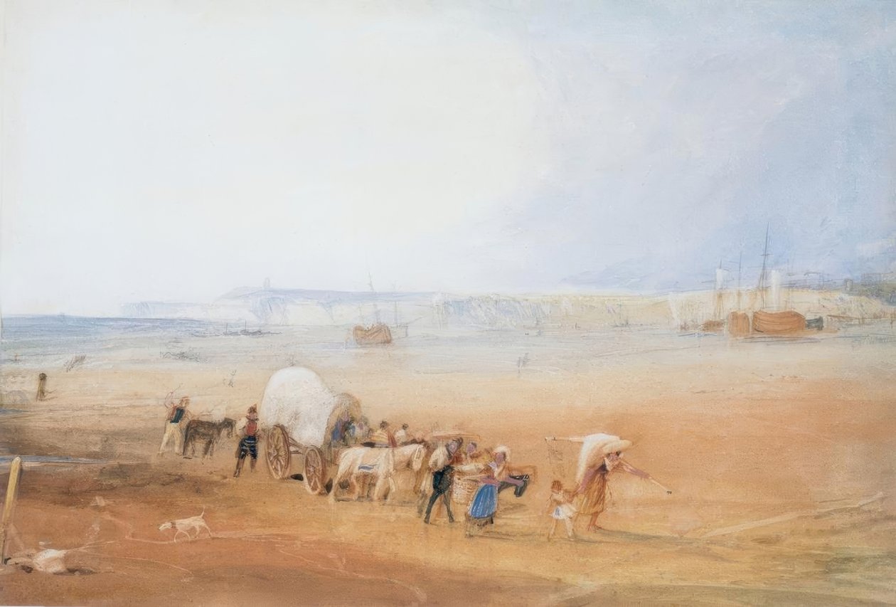Güney Sahilinde Sahil Manzarası by Joseph Mallord William Turner