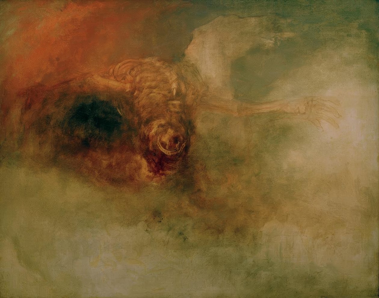 Solgun bir atın üzerinde ölüm by Joseph Mallord William Turner
