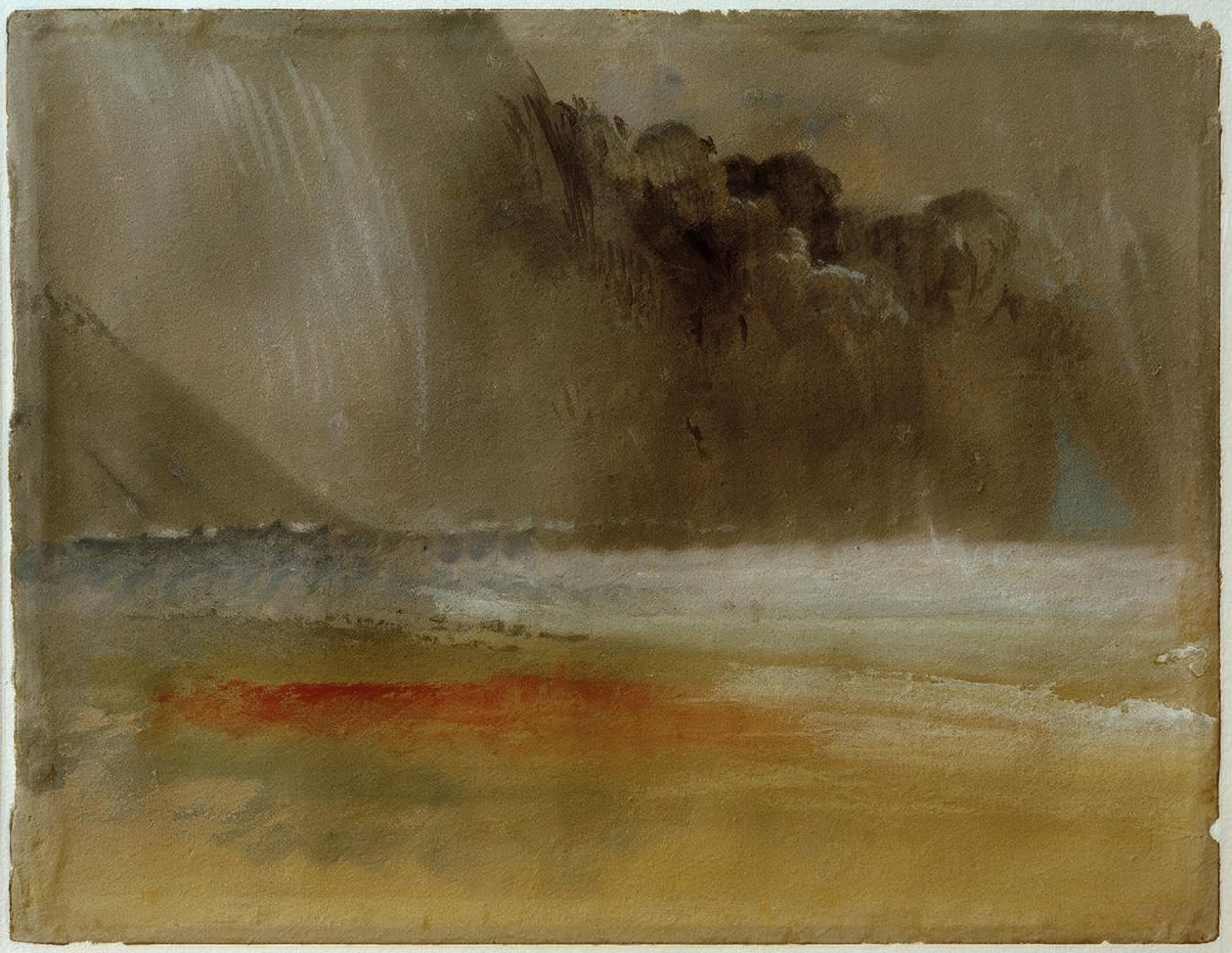 Deniz ve Kum Üzerinde Yığılmış Gök Gürültüsü Bulutu by Joseph Mallord William Turner