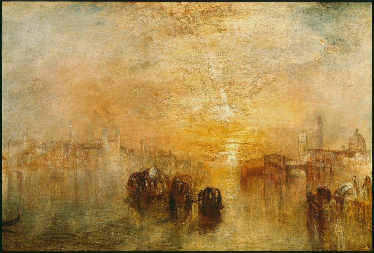 Venedik: Baloya Gitmek (San Martino) by Joseph Mallord William Turner