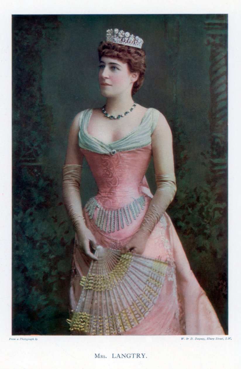 Lillie Langtry, İngiliz aktris, 1901. by William and Daniel Downey