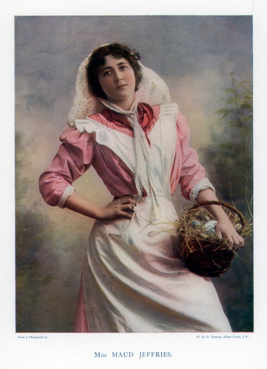 Maud Jeffries, Amerikalı aktris, 1901. by William and Daniel Downey