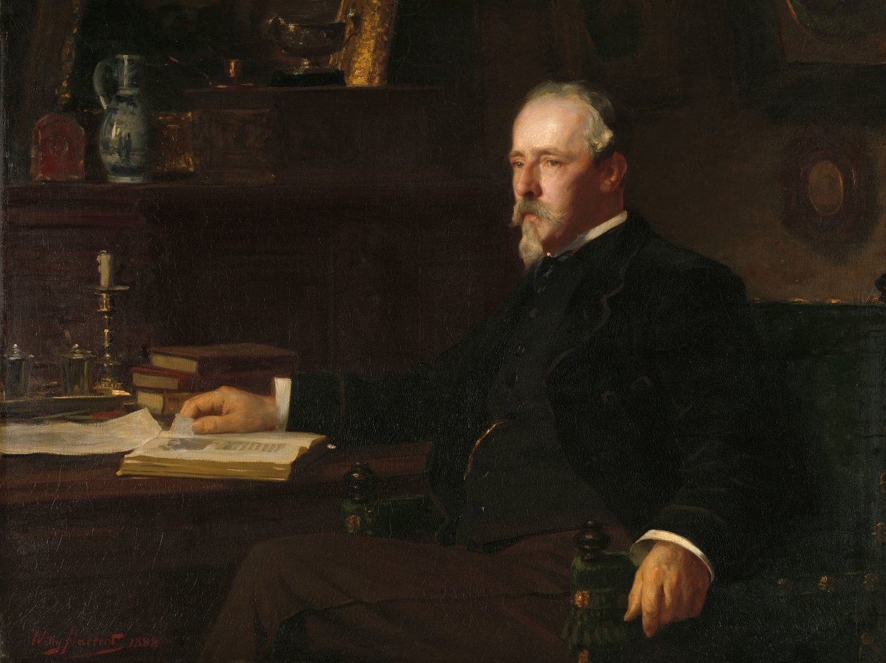 Daniel Franken Dzn (1838-98). Bankacı ve sanat koleksiyoncusu by Willy Martens