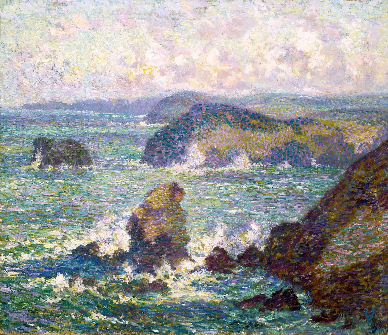 Deniz (tuval üzerine yağlıboya) by Willy Schlobach
