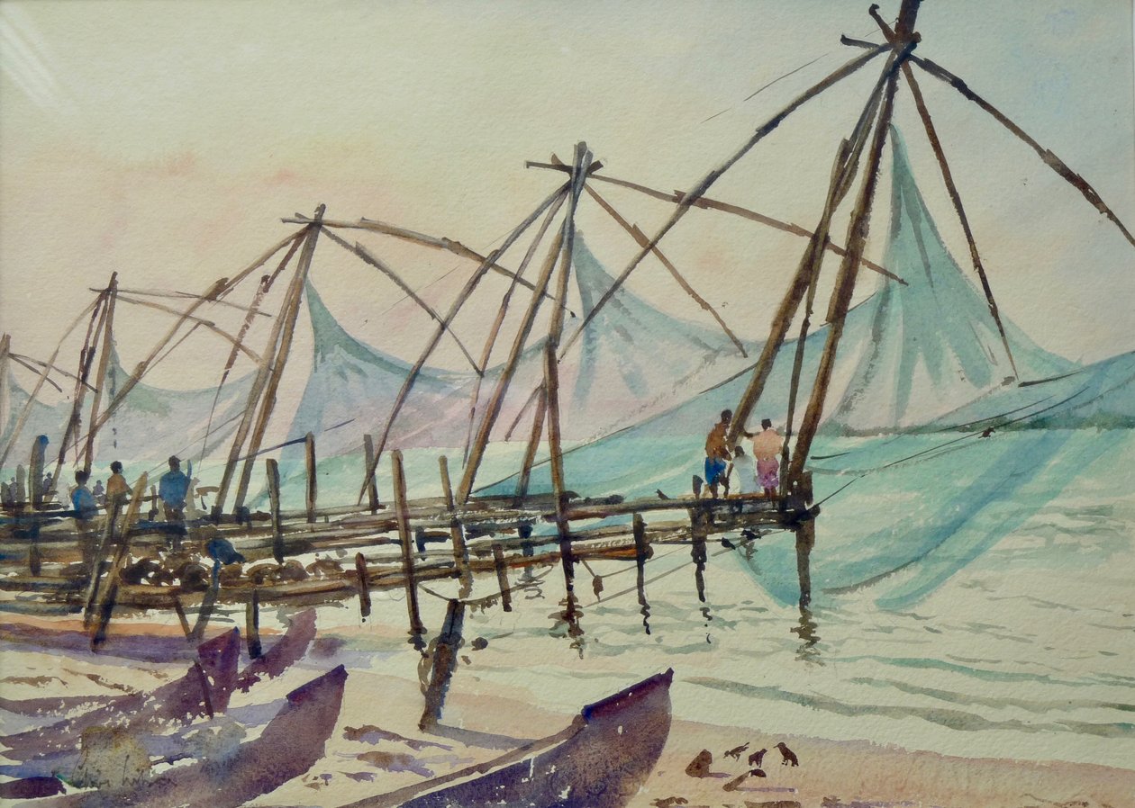 608 Balık ağları, Fort Cochin by Wilson Clive