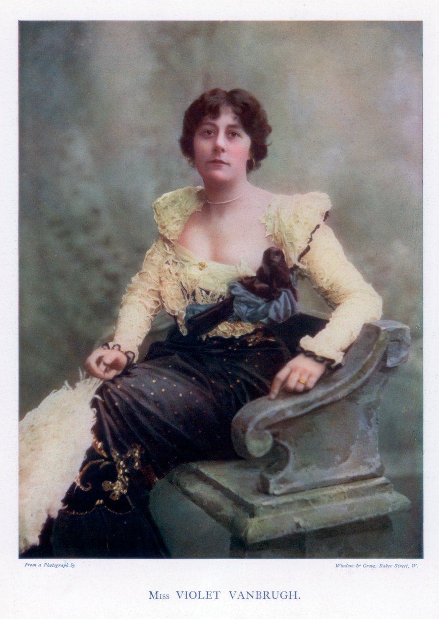 Violet Vanbrugh, İngiliz aktris, 1901. by Window and Grove