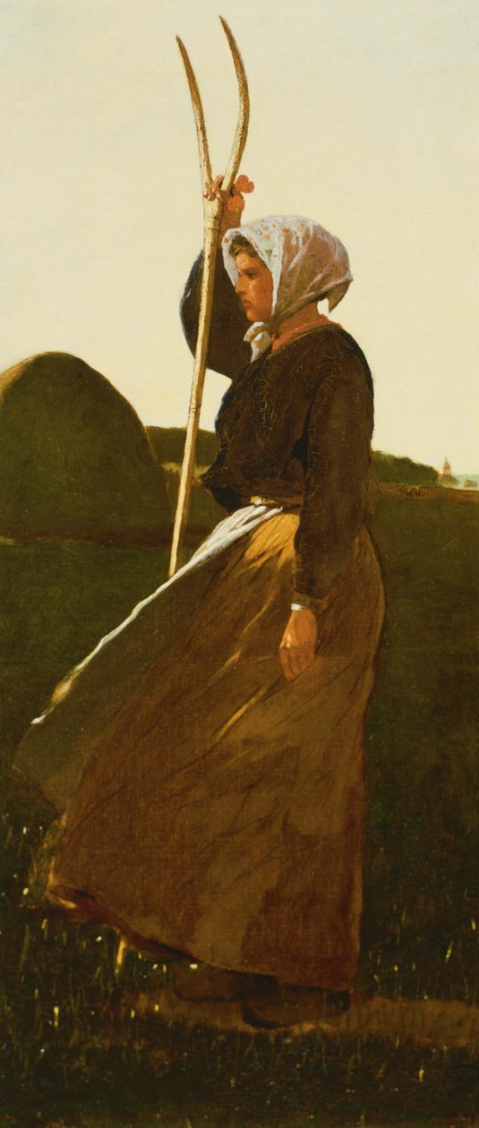 dirgen ile kız by Winslow Homer
