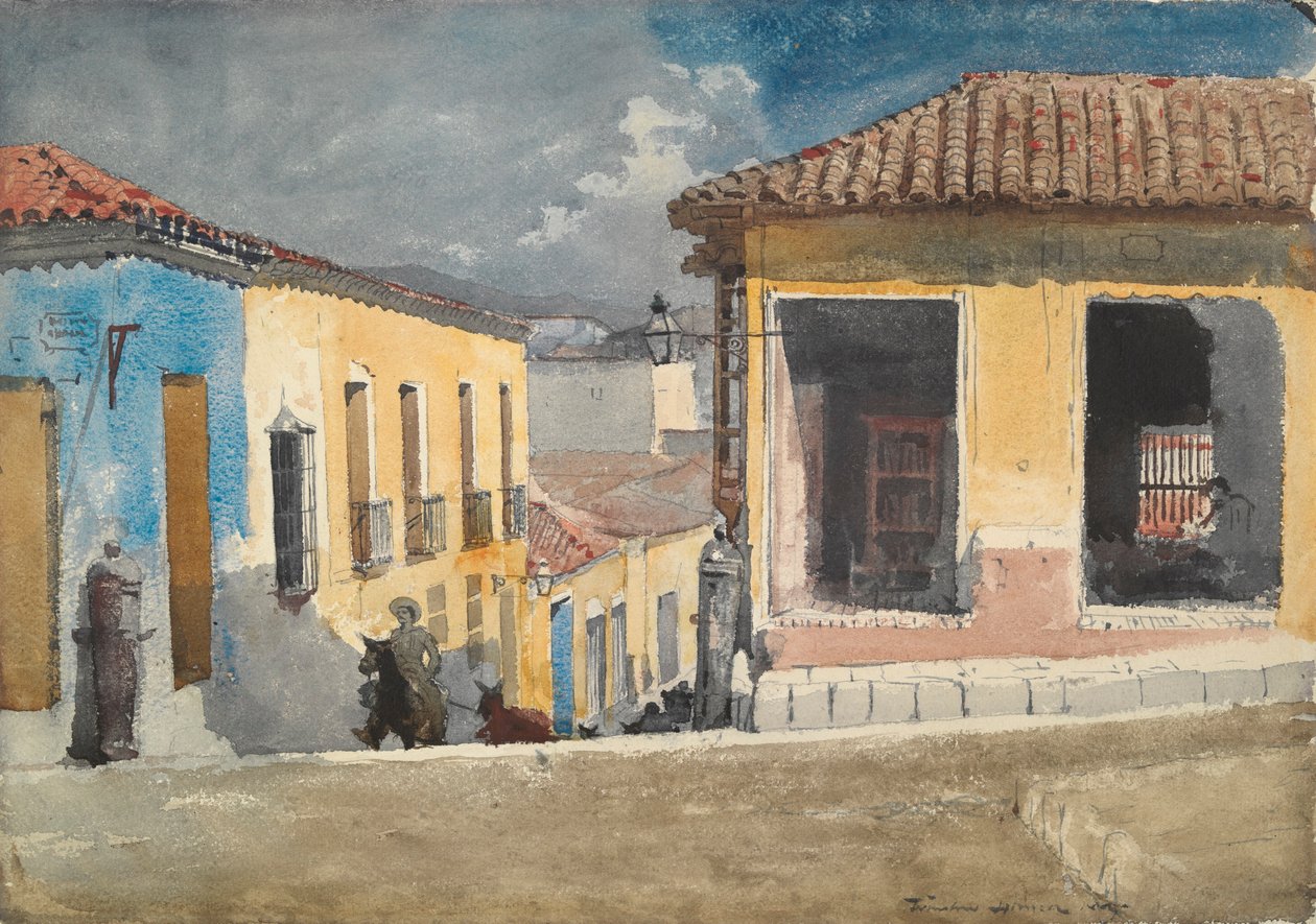 Santiago de Cuba, Sokak Sahnesi by Winslow Homer