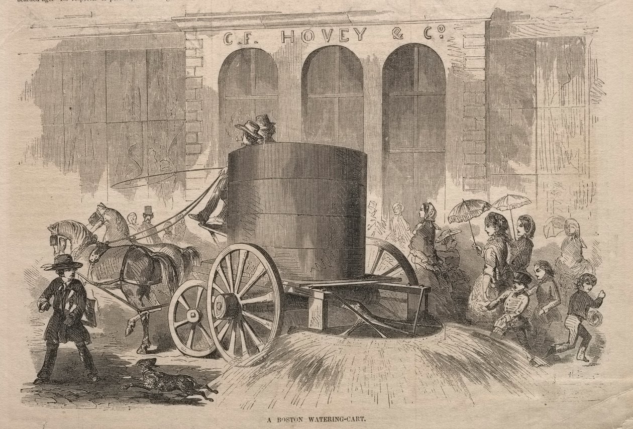 Bir Boston Sulama Arabası, 1857. by Winslow Homer