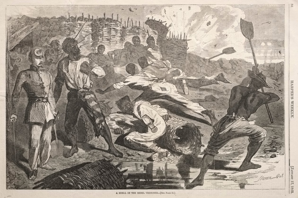 Asi Siperlerinde Bir Kabuk, 1863. by Winslow Homer