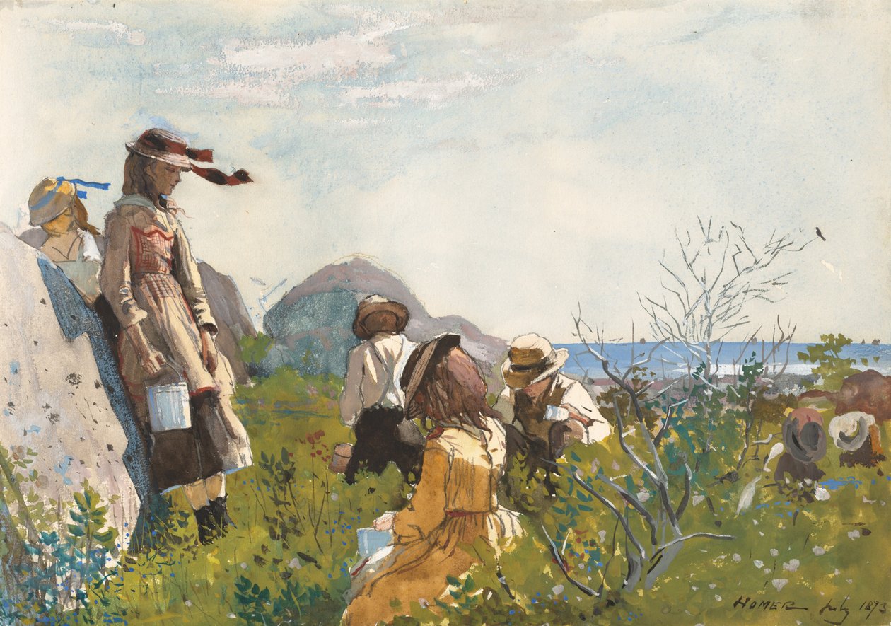 Berry Toplayıcılar, 1873. by Winslow Homer