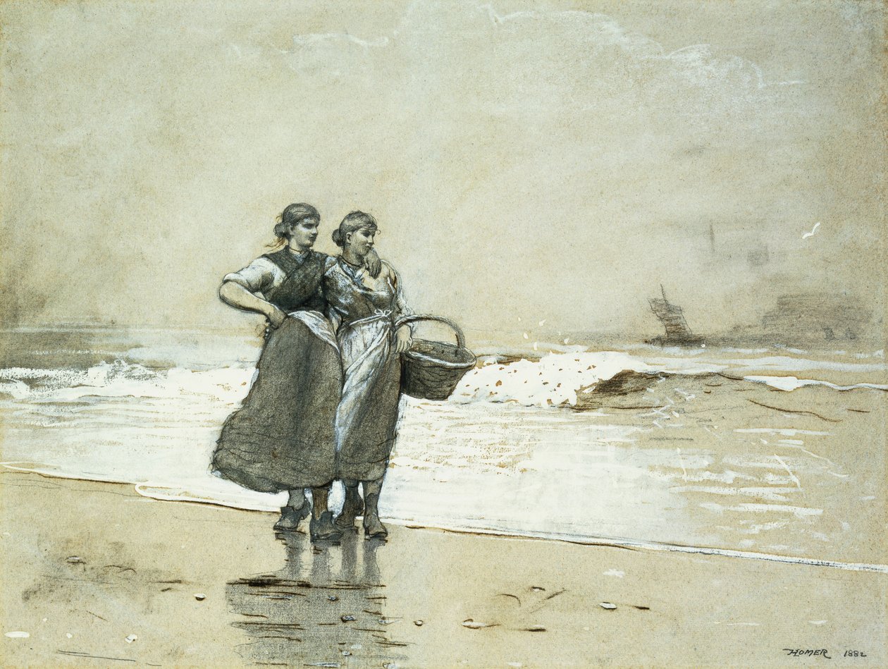 Blyth Kumları, 1882 by Winslow Homer