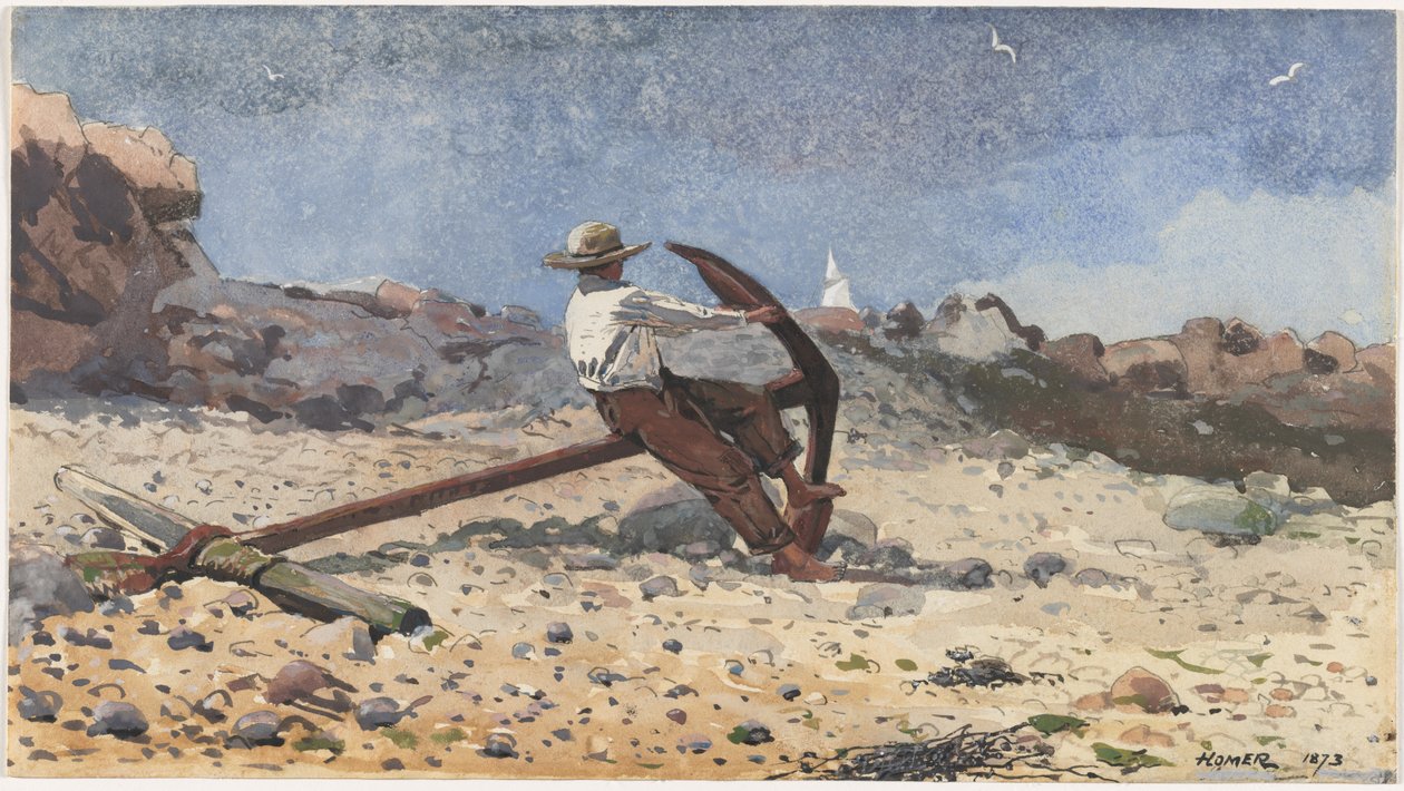 Çapalı Çocuk, 1873. by Winslow Homer