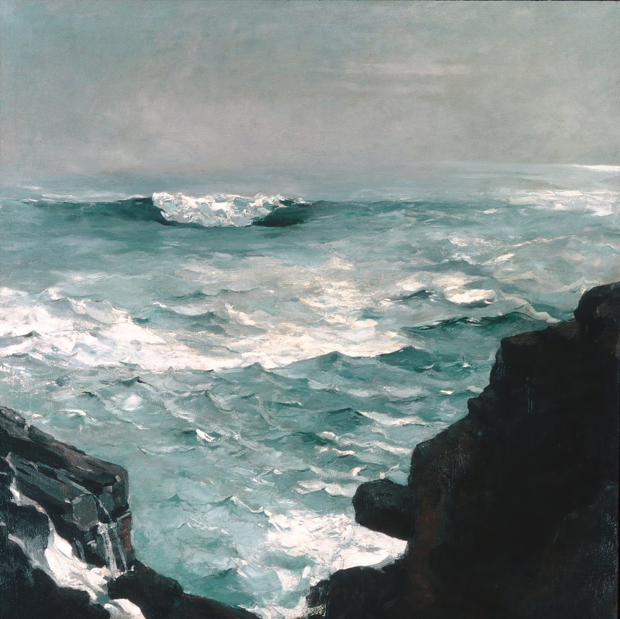Top Kayası, 1895. by Winslow Homer