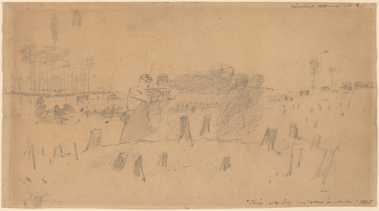 Yaralıları Taşımak, 1865. by Winslow Homer