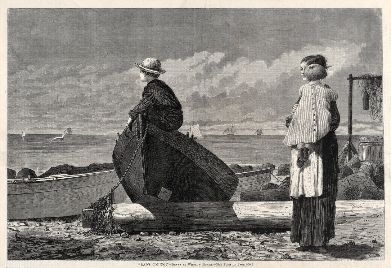 Babalar Geliyor!, 1873. by Winslow Homer