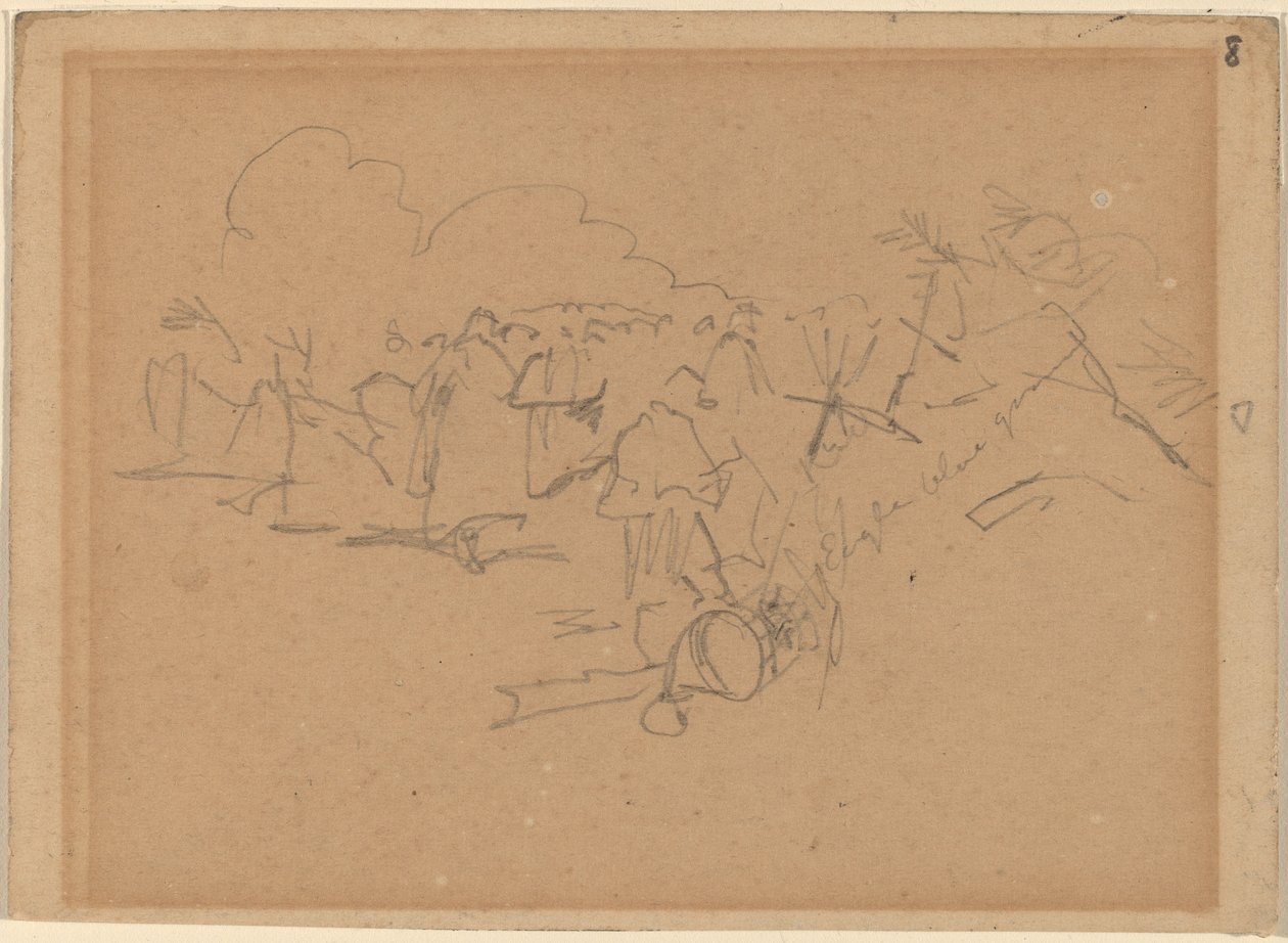 Mart sonu [recto], 1862. by Winslow Homer