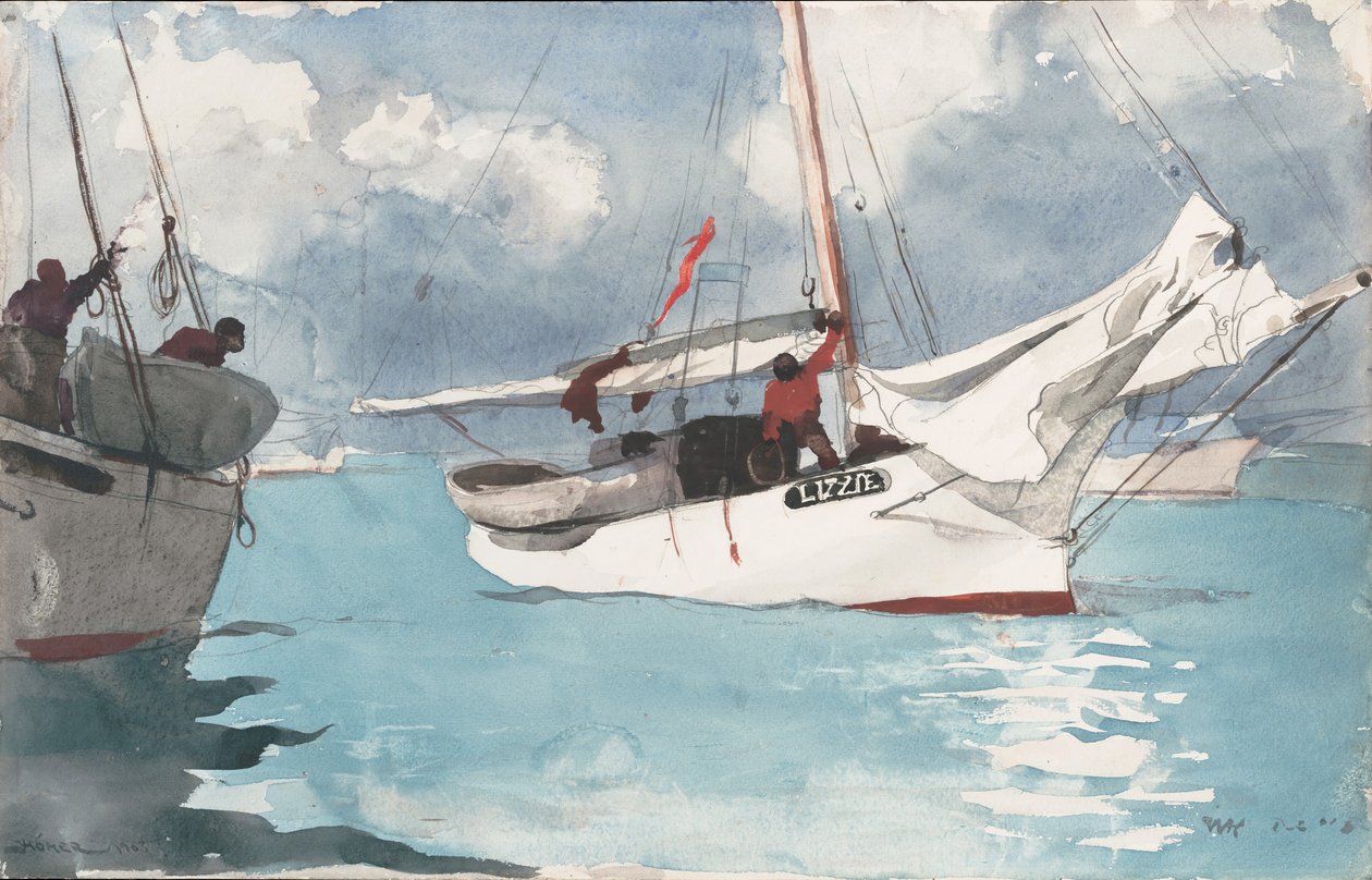 Balıkçı Tekneleri, Key West, 1903. by Winslow Homer