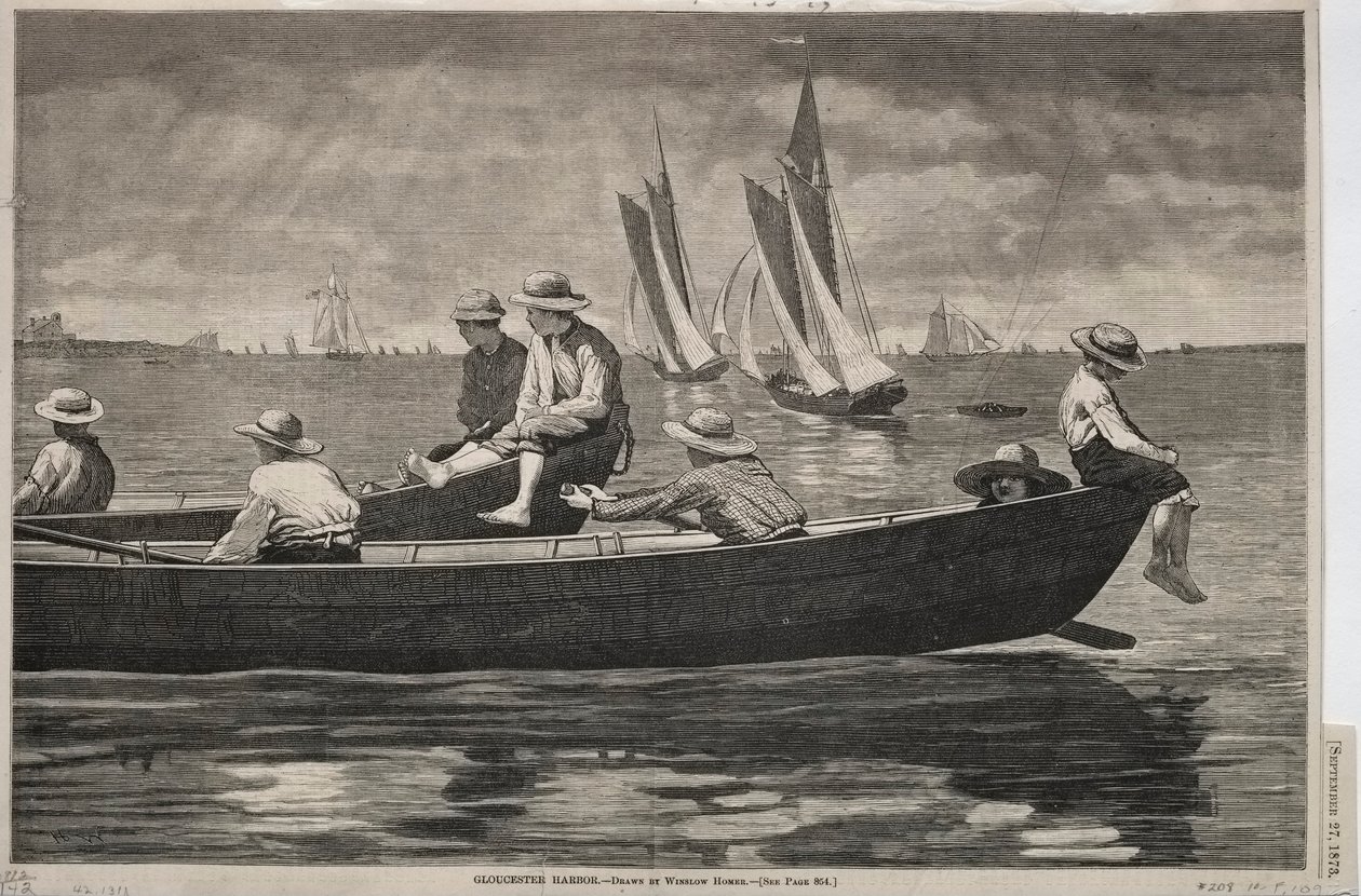 Gloucester Limanı, 1873. by Winslow Homer
