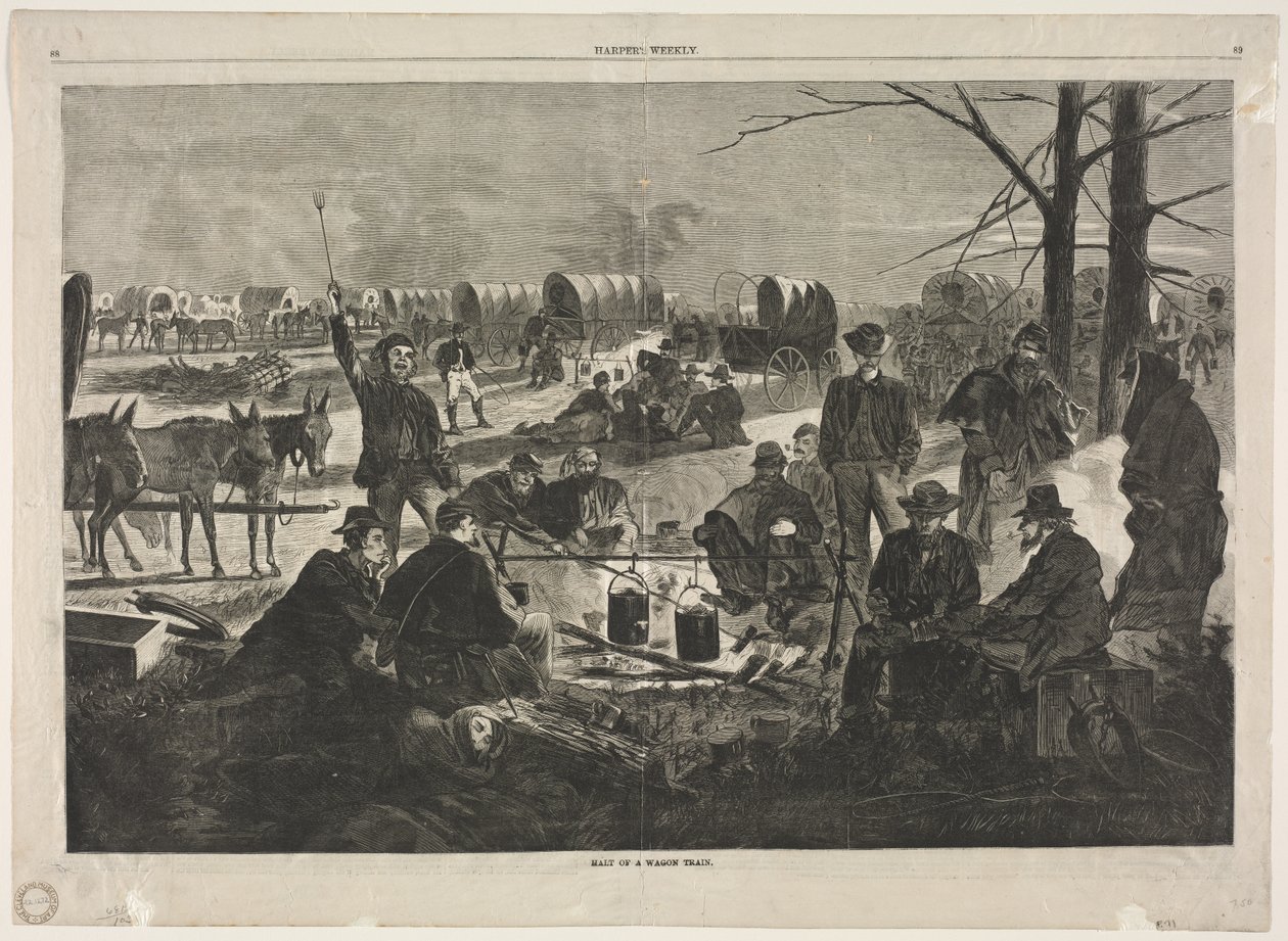Vagon Treninin Durdurulması, 1864. by Winslow Homer